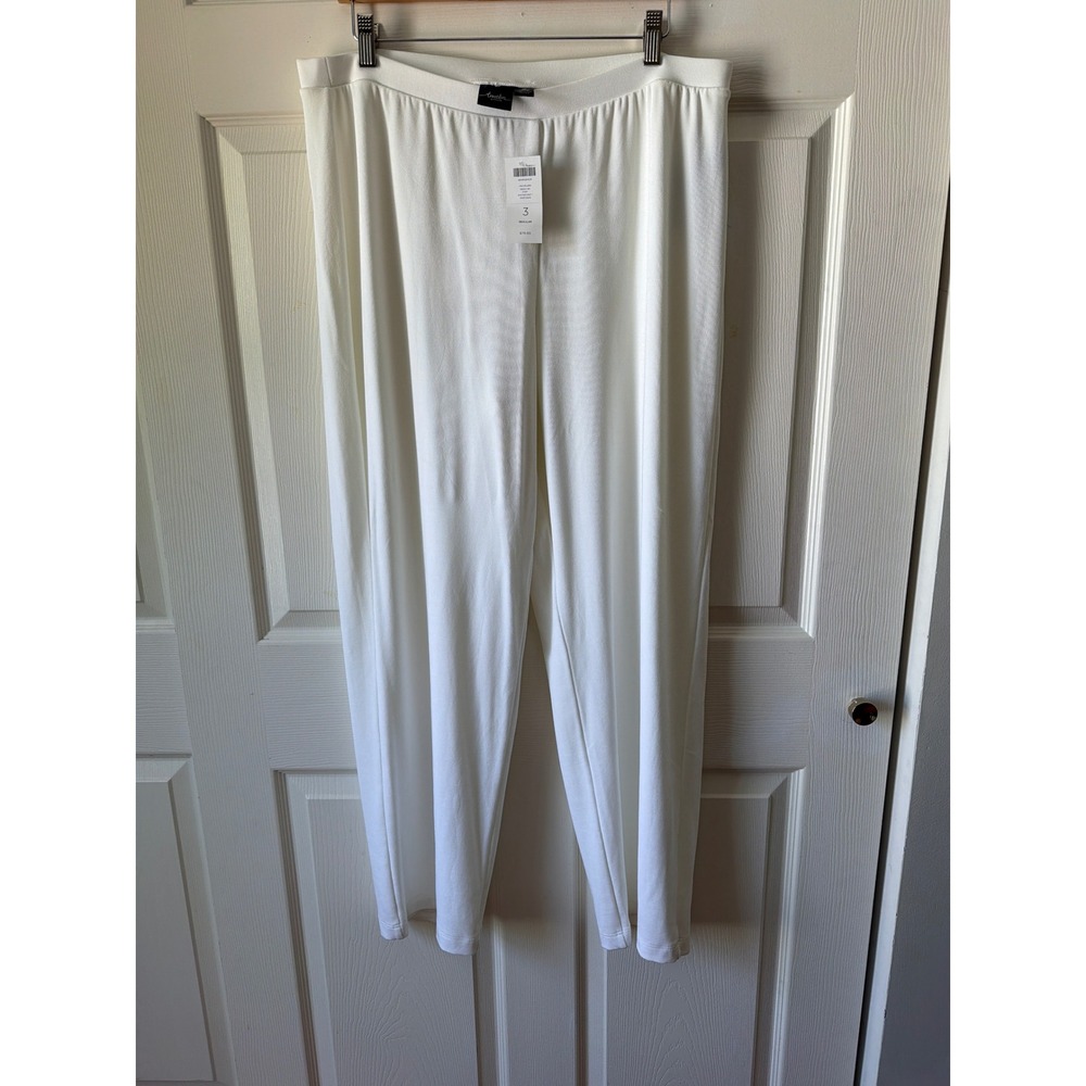 Chico's Travelers NWT Nesia RG Pants XL Regular Winter Drift Tapered Stretch